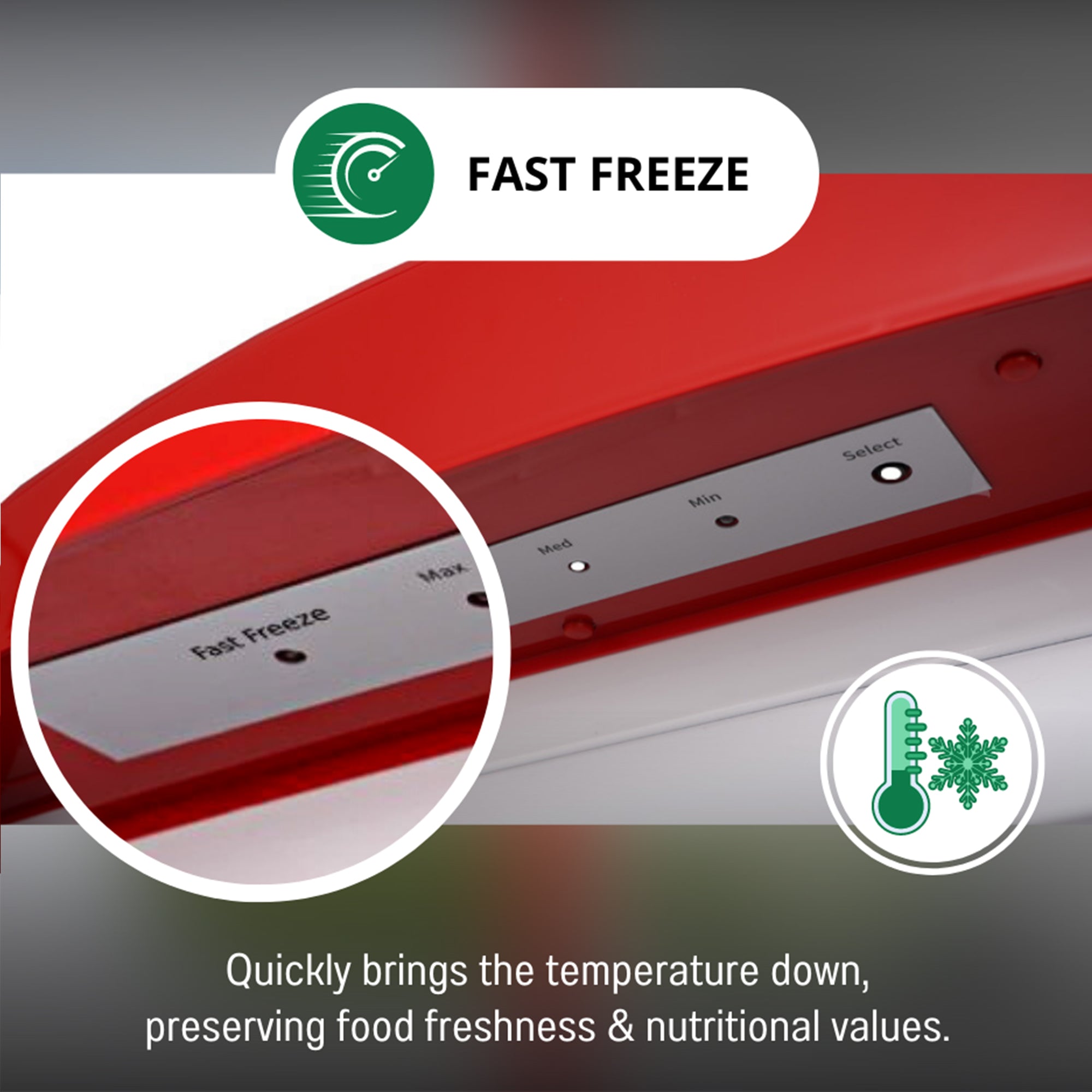 Red Classic Retro Upright Freezer Frost Free O35200
