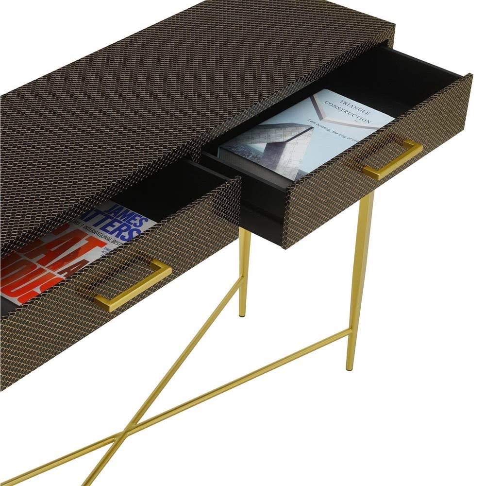 Black Scallop Console Table Z200