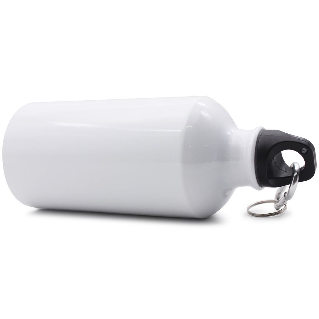 60pcs White Aluminum Sports Bottle 500ml with Individual Box Z58285