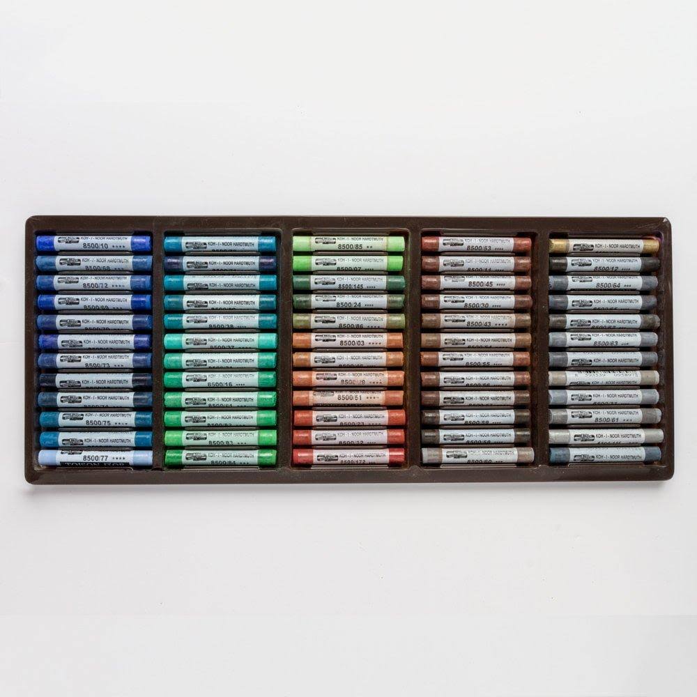 Soft Pastels Set of 120 Wooden Case Y7659