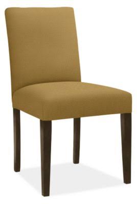 Modern Side Chair in Saffron Yellow with Charcoal Legs C1165