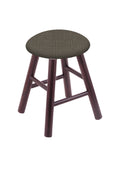 Dark Cherry Finish Vanity Stool with Willow Seat R378