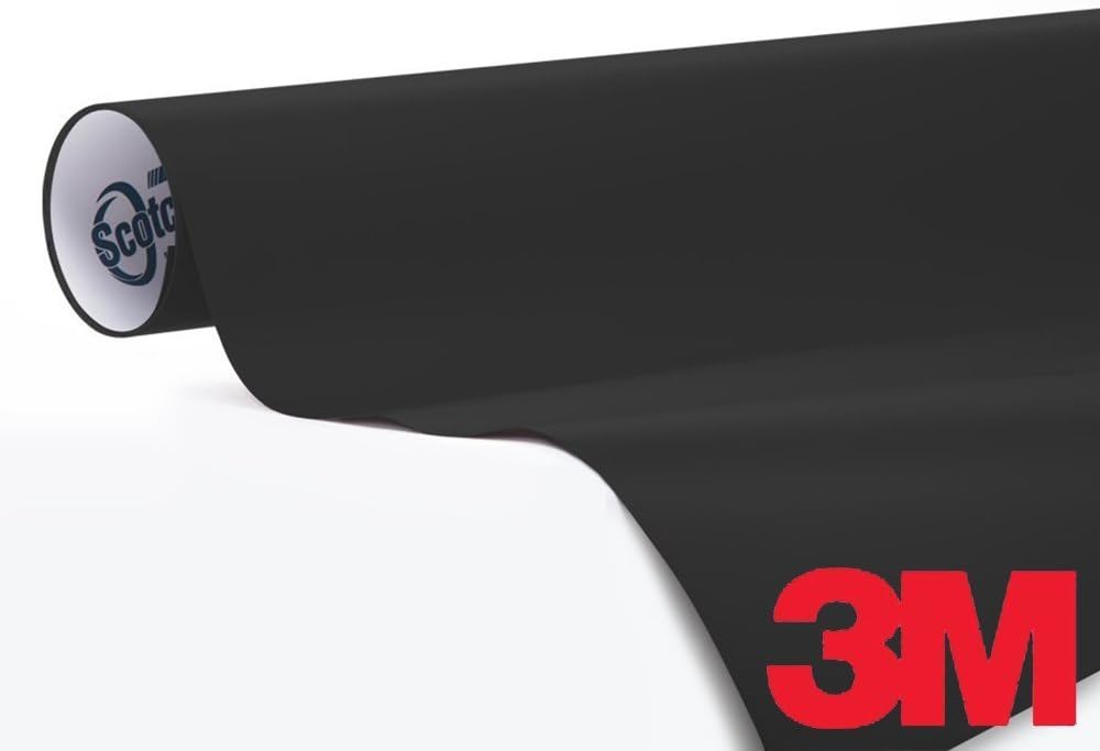 Matte Black Air-Release Vinyl Wrap Roll Including Toolkit (5 Feet X 5 Feet) Pack of 2 G111251