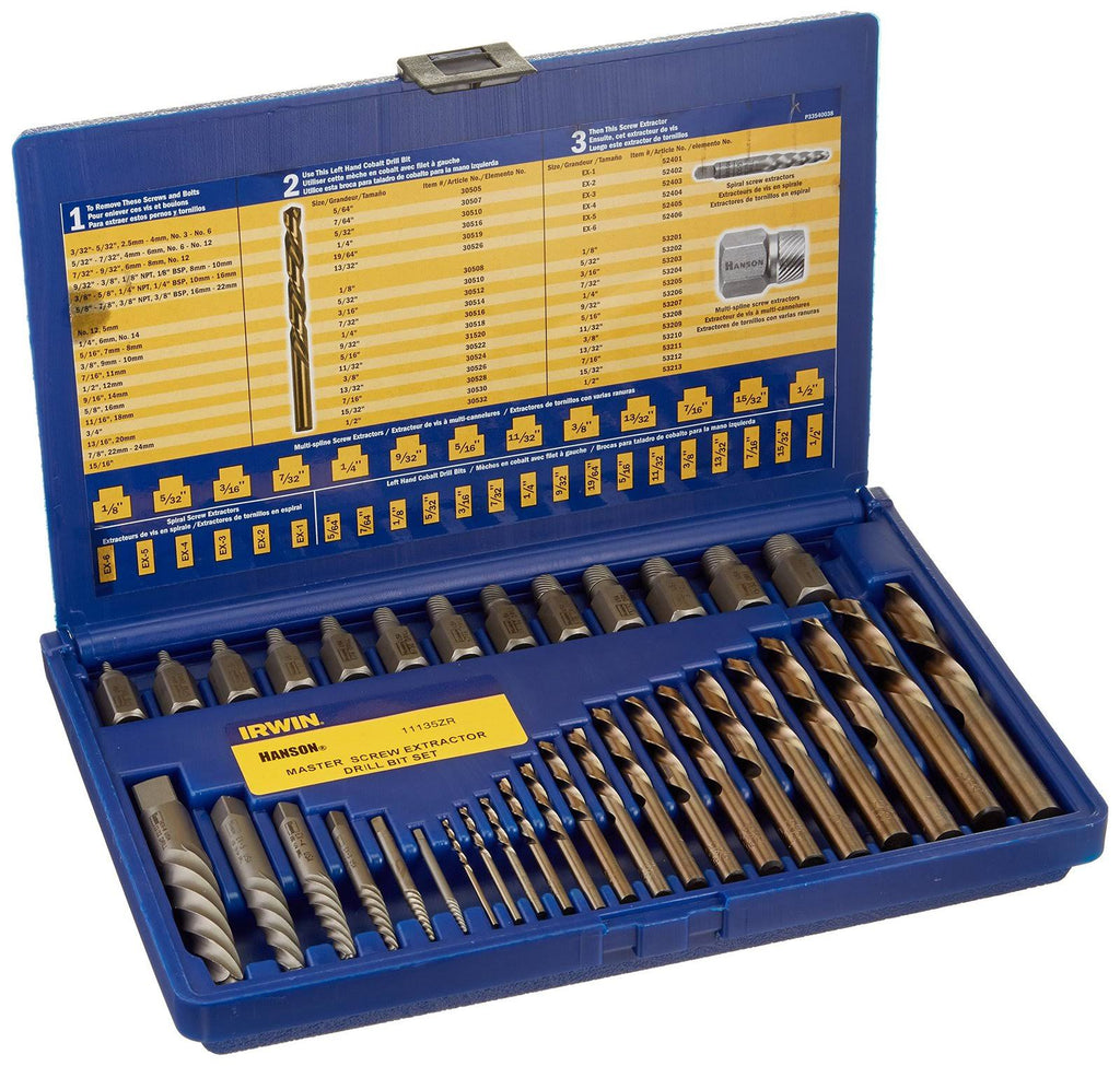 35-Piece Screw Extractor Drill Bit Set Y275