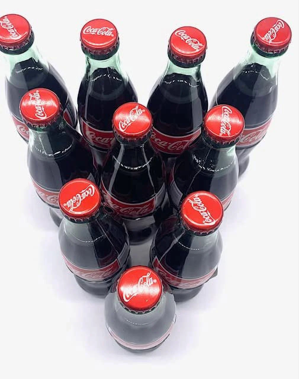 Mexican Coca Cola Glass Bottles 12 oz 10PK F9974