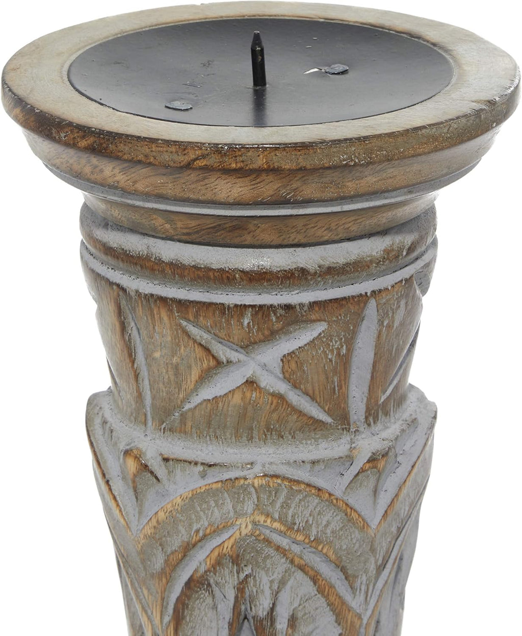 Set of 3 Wooden Candle Holder A3420