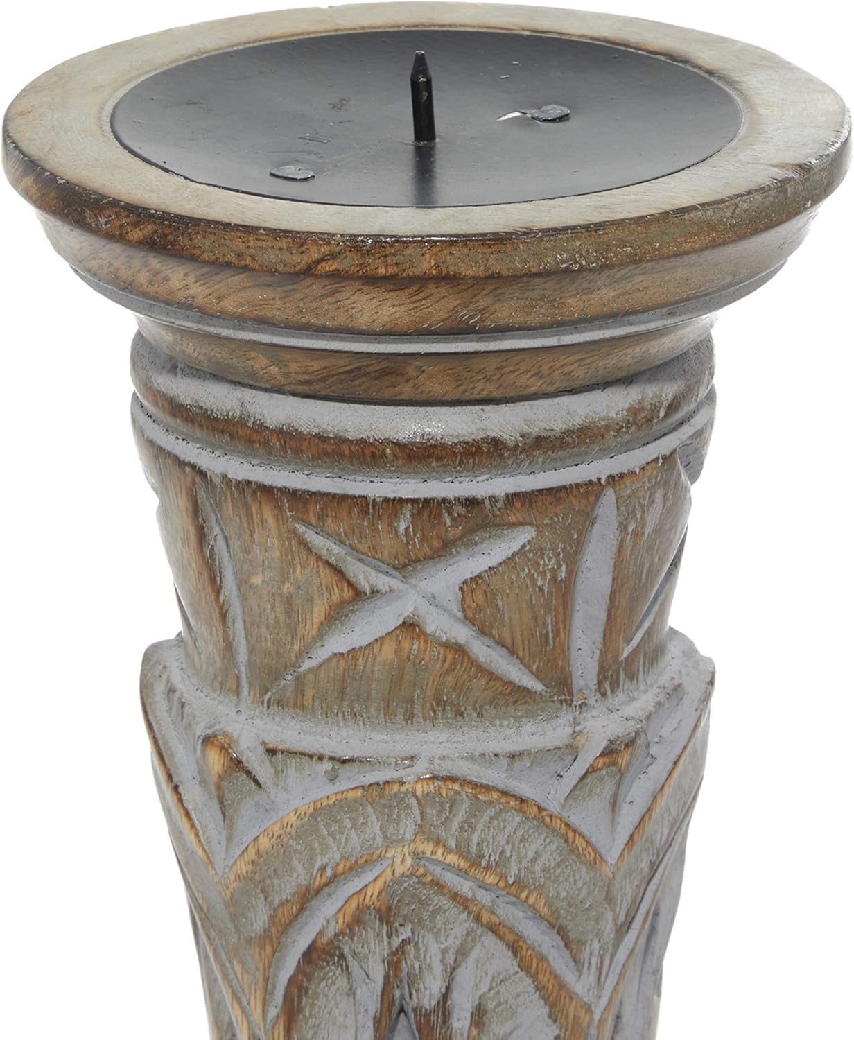 Set of 3 Wooden Candle Holder A3420
