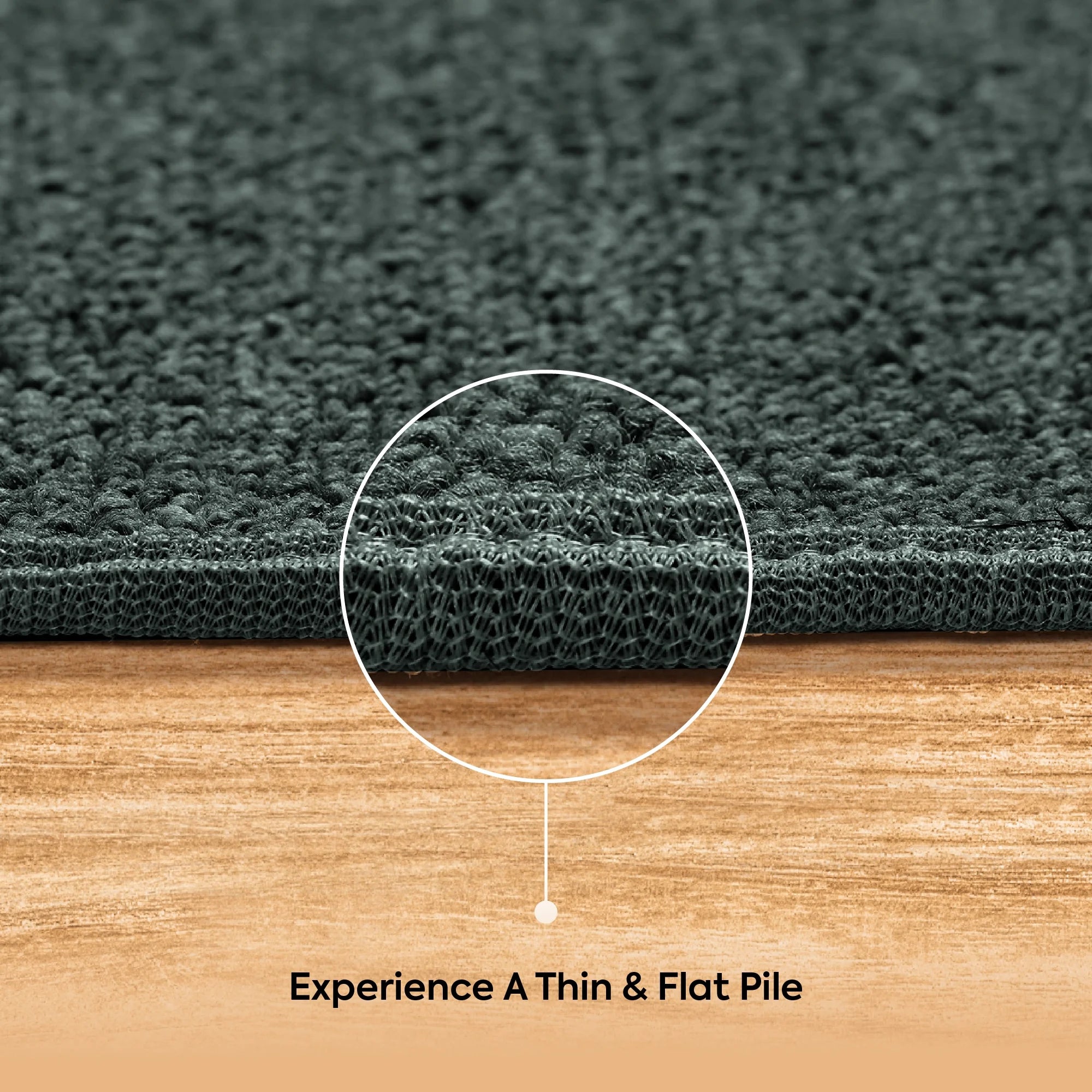 Teal Solid Color Runner Rug K2468