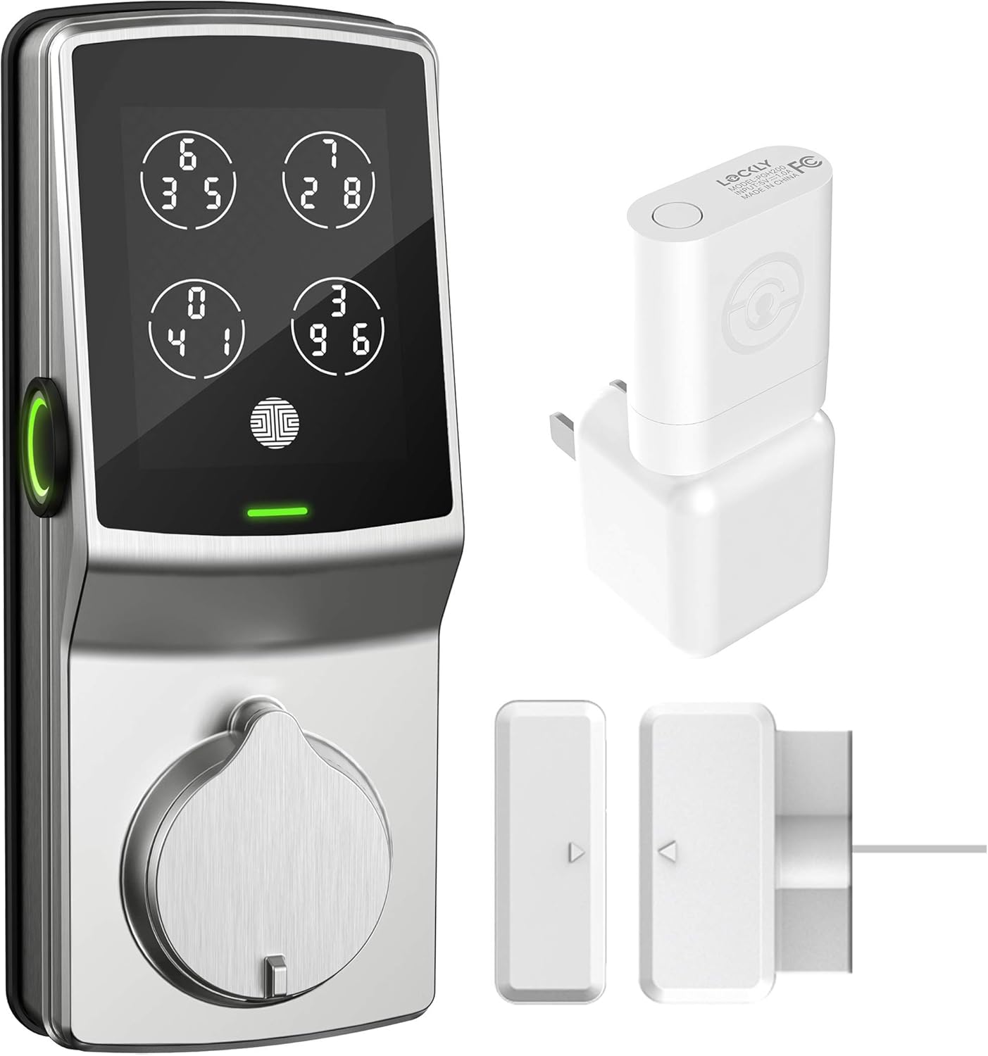 Smart Lock with Fingerprint & Wi-Fi, Keyless Entry Deadbolt Door Lock R4104
