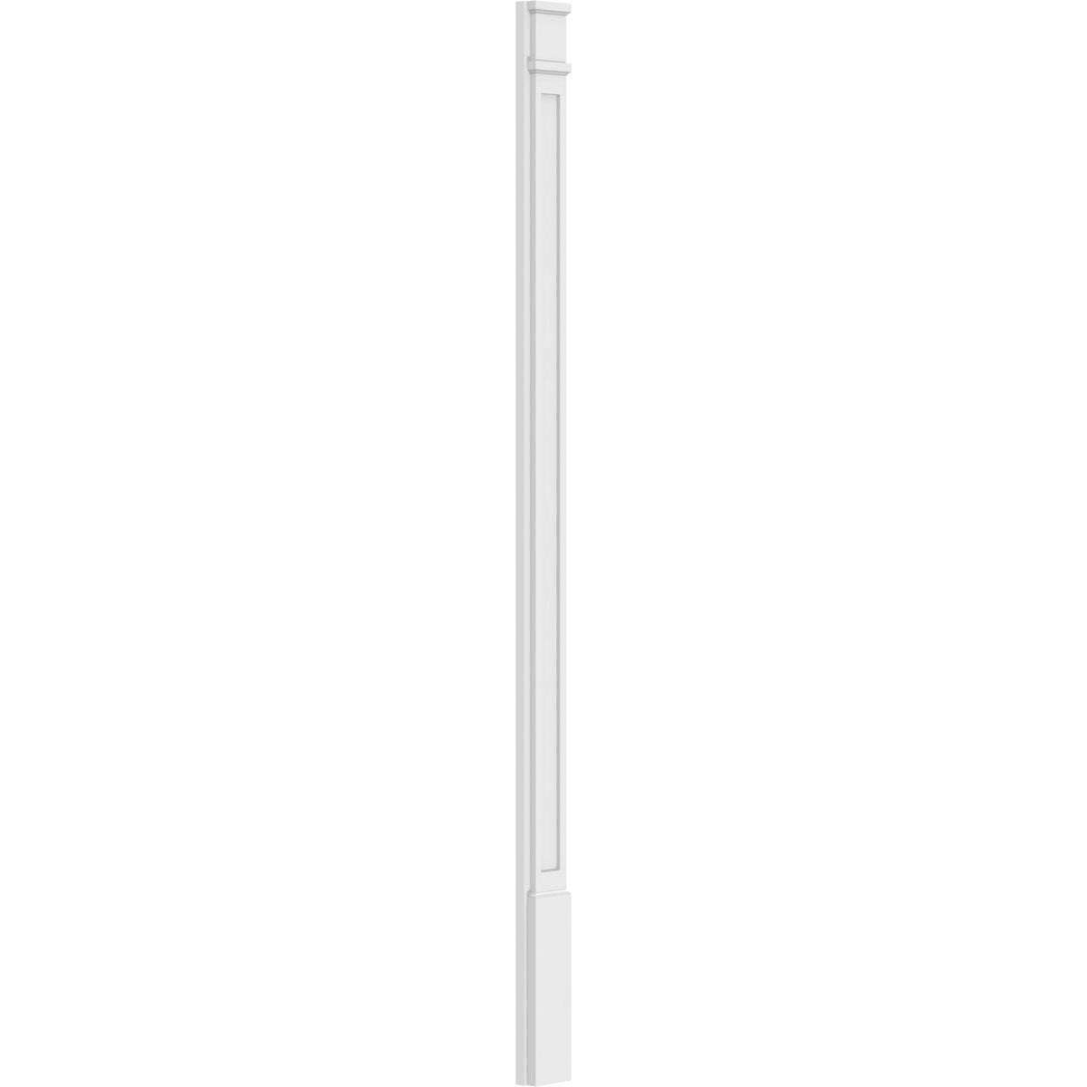 Flat Panel PVC Pilaster with Capital and Base (Pair) D10239