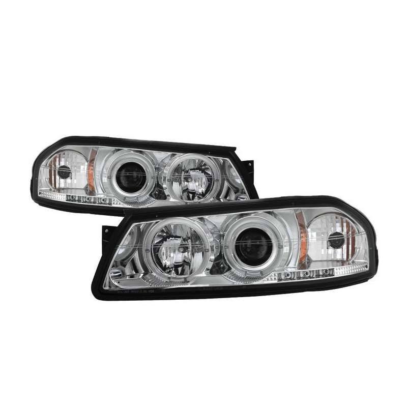 Chrome Halo LED Projector Headlights M70329