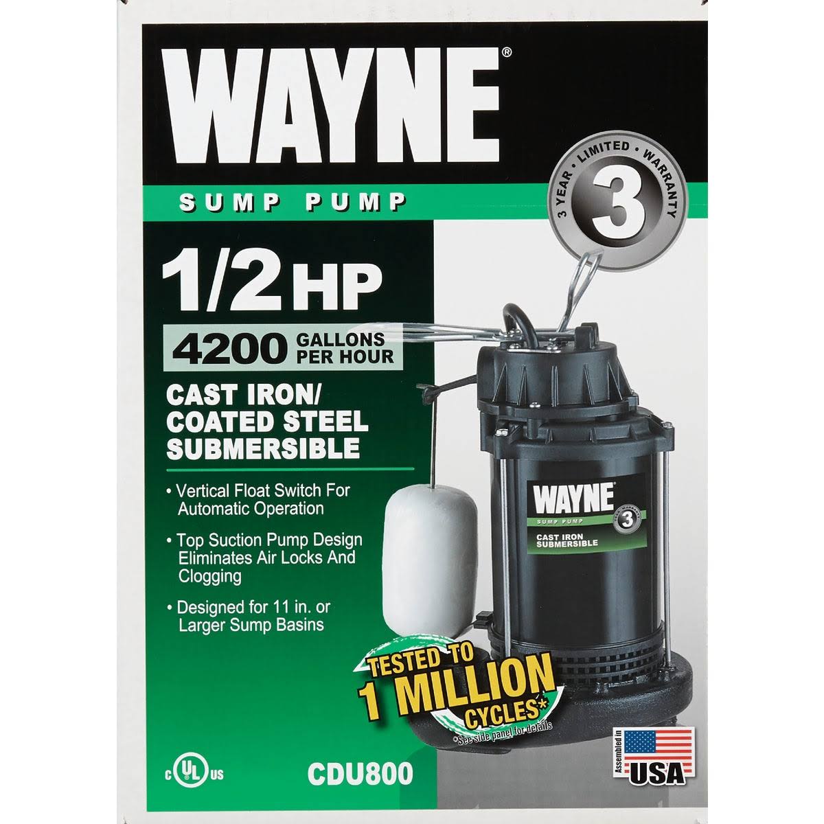Cast Iron Submersible Sump Pump Z4512