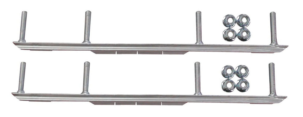 Orange Razor Snowmobile Skis with 6" Shaper Bars Complete Kit D22857