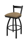 Black Wrinkle Finish Swivel Bar Stool Q5189