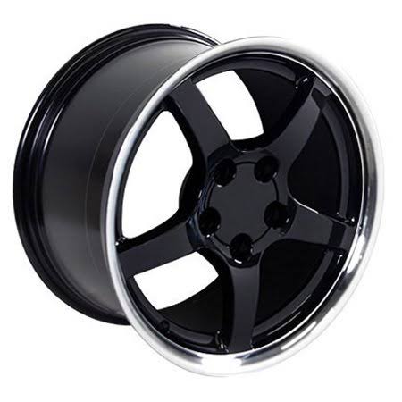 18x10.5/18x9.5 Black Wheels Staggered Set S4745