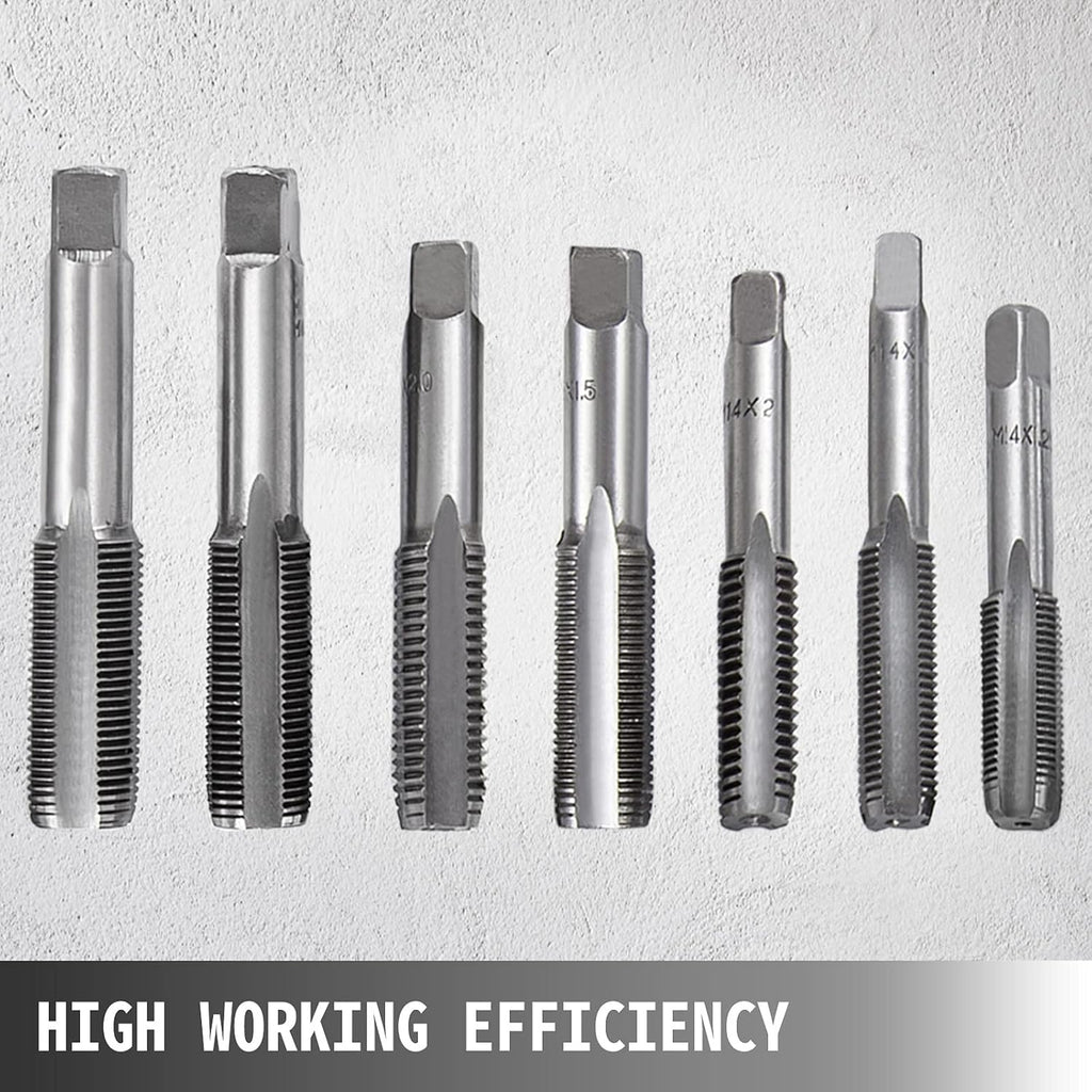 110Pcs Tungsten Steel Titanium Tap & Die Metric Tool Set W4657