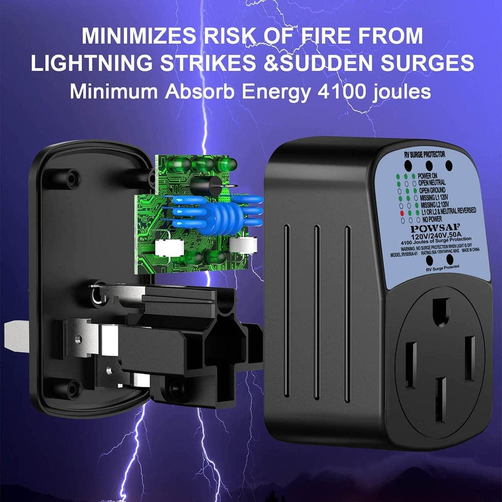 50 Amp RV Surge Protector, 4100 Joules, Pack of 2 M39941
