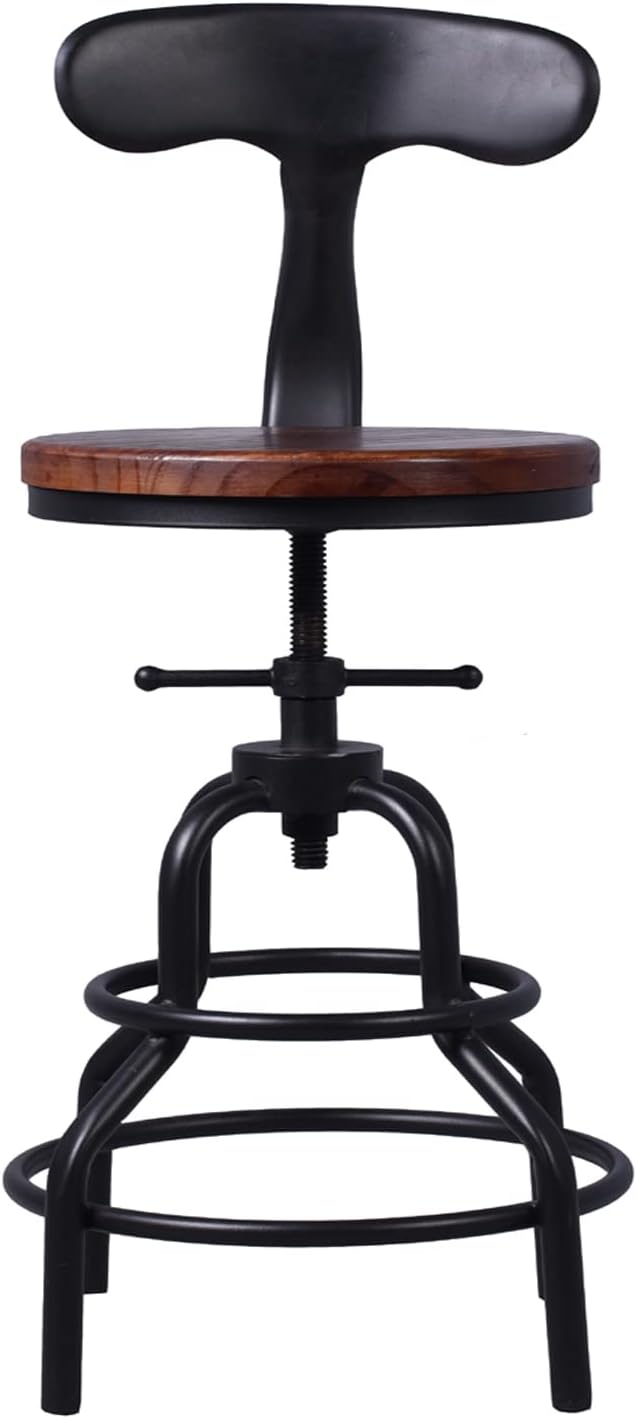 Industrial Vintage Bar Stool, 27 Inch, Set of 2 K9453