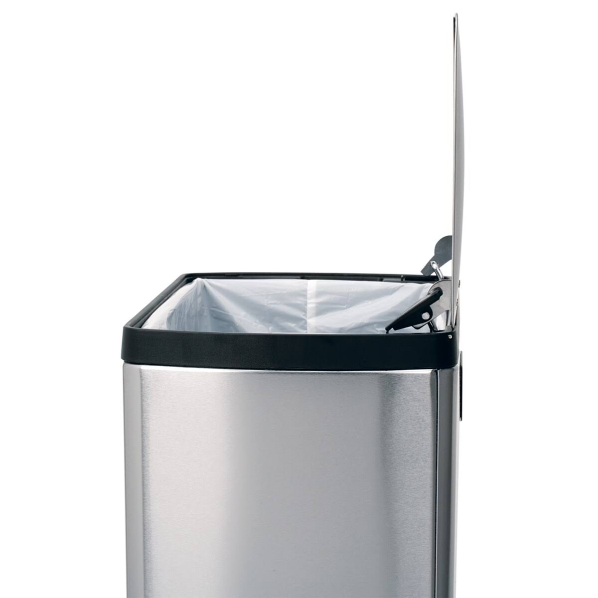 Rectangular Step Trash Can, Stainless Steel, 38 L / 10 Gal Q354083