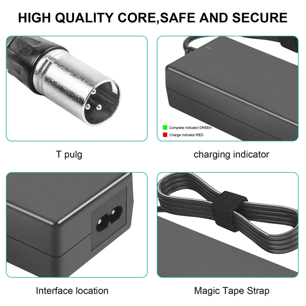 XLR Male Charger 54.6V 2A 110W Li-ion Battery F53869