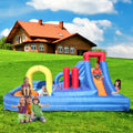 Inflatable Water Slide Bouncy Castle with Pool Area and Climbing Wall W352262