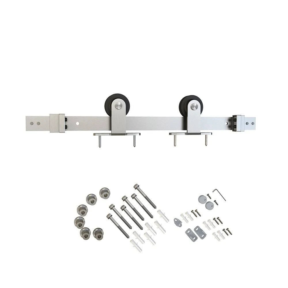 Aged Bronze Sliding Barn Door Track and Fitting Set T3835