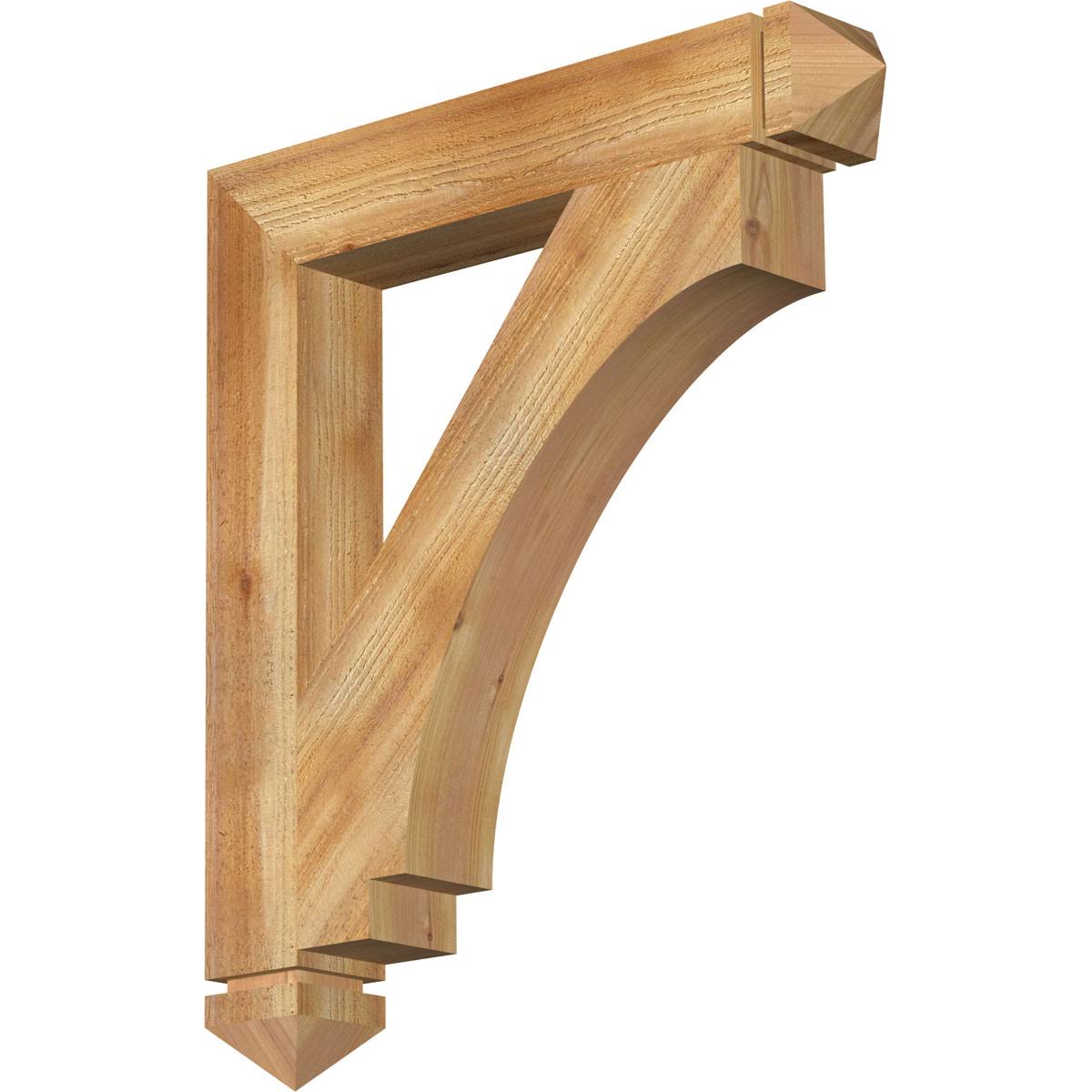 4x22W x 26x22D x 30x22H Rough Sawn Western Red Cedar Bracket J656363