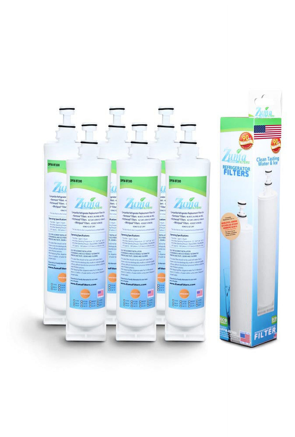 6 Pack Water and Ice Filter U226278