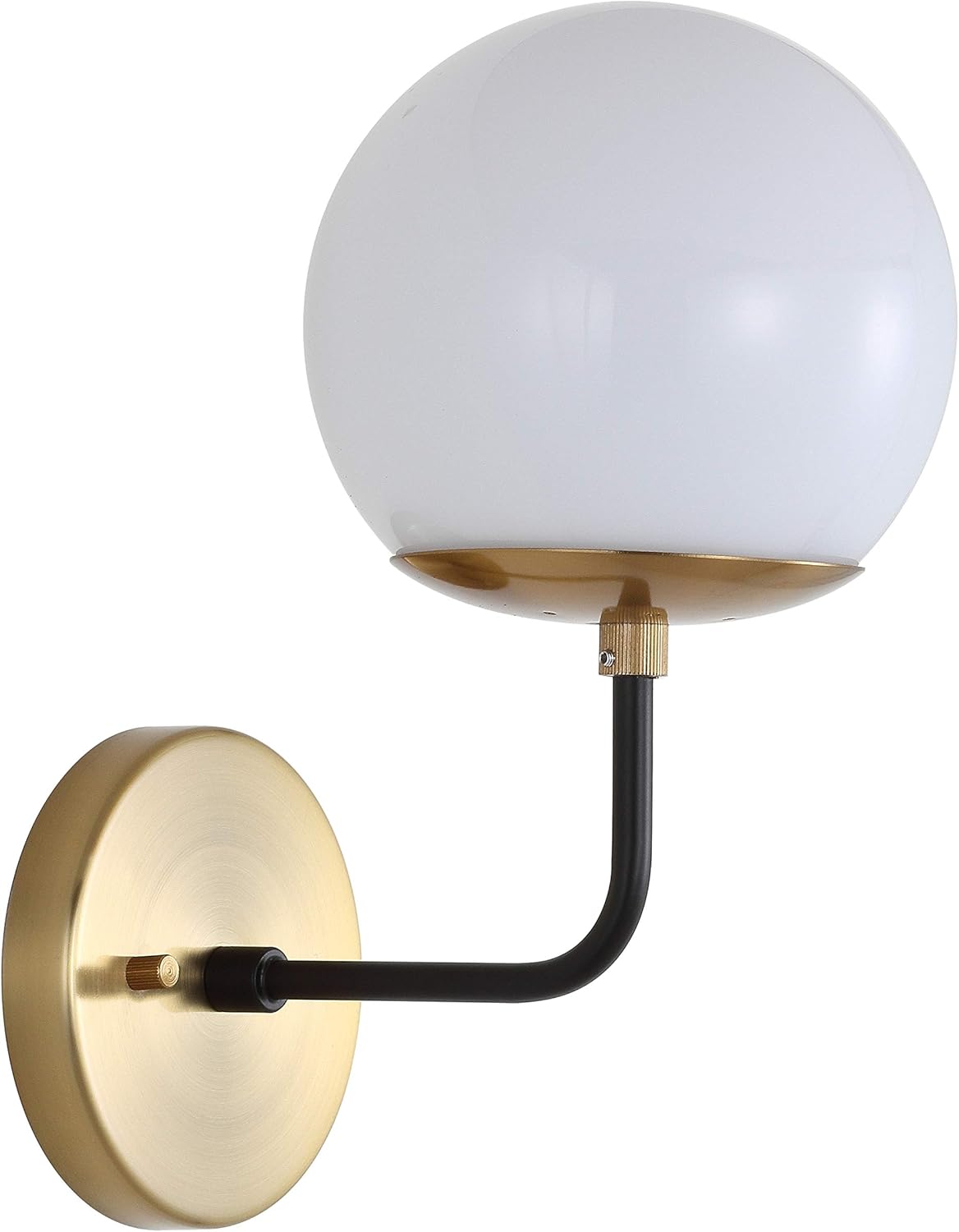 Brass Gold and Black Wall Sconce I5011