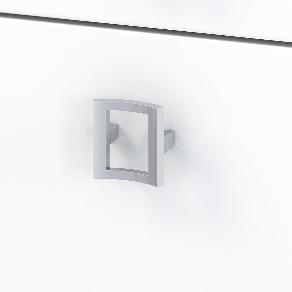 Pure White Lateral File Cabinet D1475