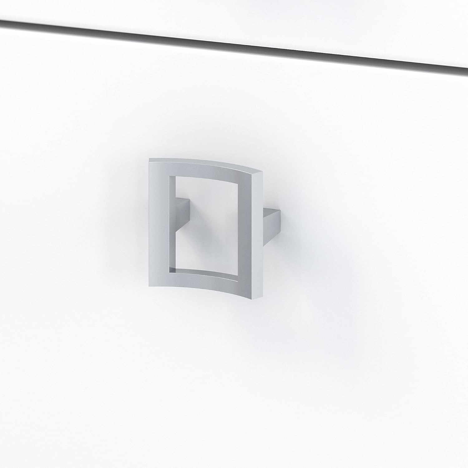 Pure White Lateral File Cabinet D1475