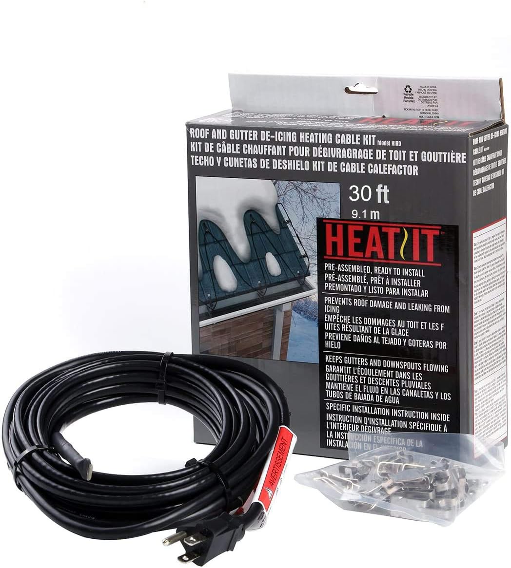Roof & Gutter Snow De-Icing Cable, 200 feet, 5 Watts Per Foot U166