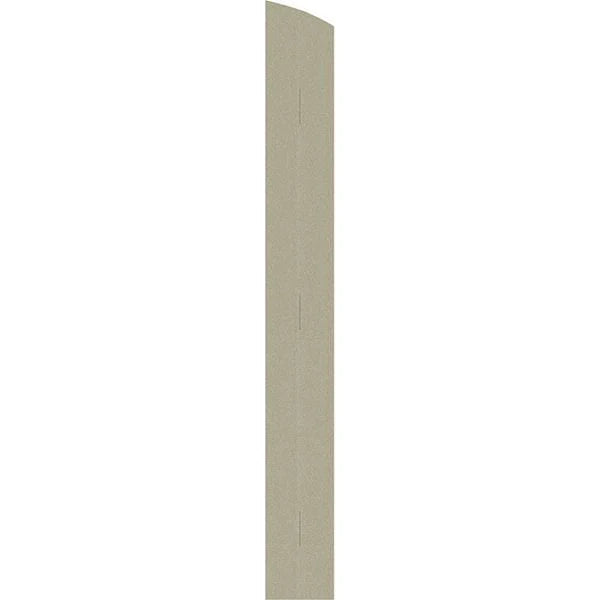 Rustic Faux Wood Shutters with Elliptical Arch Top F4069