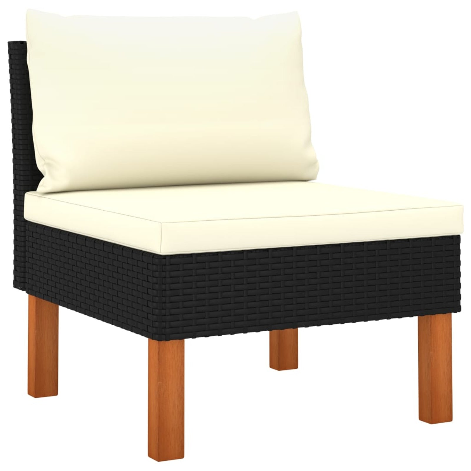 6 Piece Poly Rattan Sectional Outdoor Furniture Set S8015