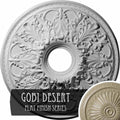 23 7/8x22OD x 4x22ID x 2 1/8x22P Hand-Painted Ceiling Medallion P47007