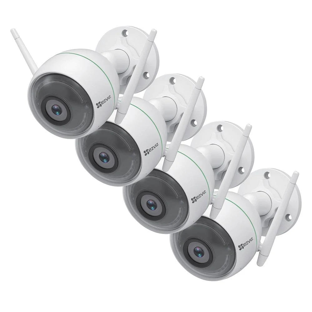 1080p Outdoor Bullet Wi-Fi Full HD Security Camera (4-Pack) T55893