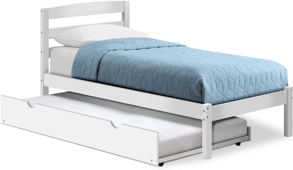 White Pine Wood Trundle Bed D99531