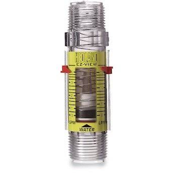Flowmeter, Spring-Loaded In-Line, 1/2x22 NPT(F), 1 to 7 GPM O480