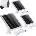 Silver 3PACK Solar Panel for Outdoor Security Camera J9648