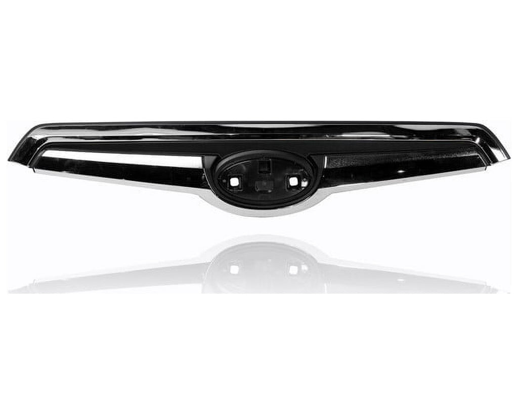 Chrome Black Upper Grille Insert with Emblem Provision R535