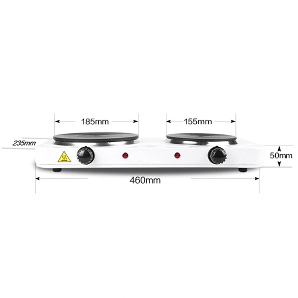 2000W Double Disc Flat Burner Electric Stove X298
