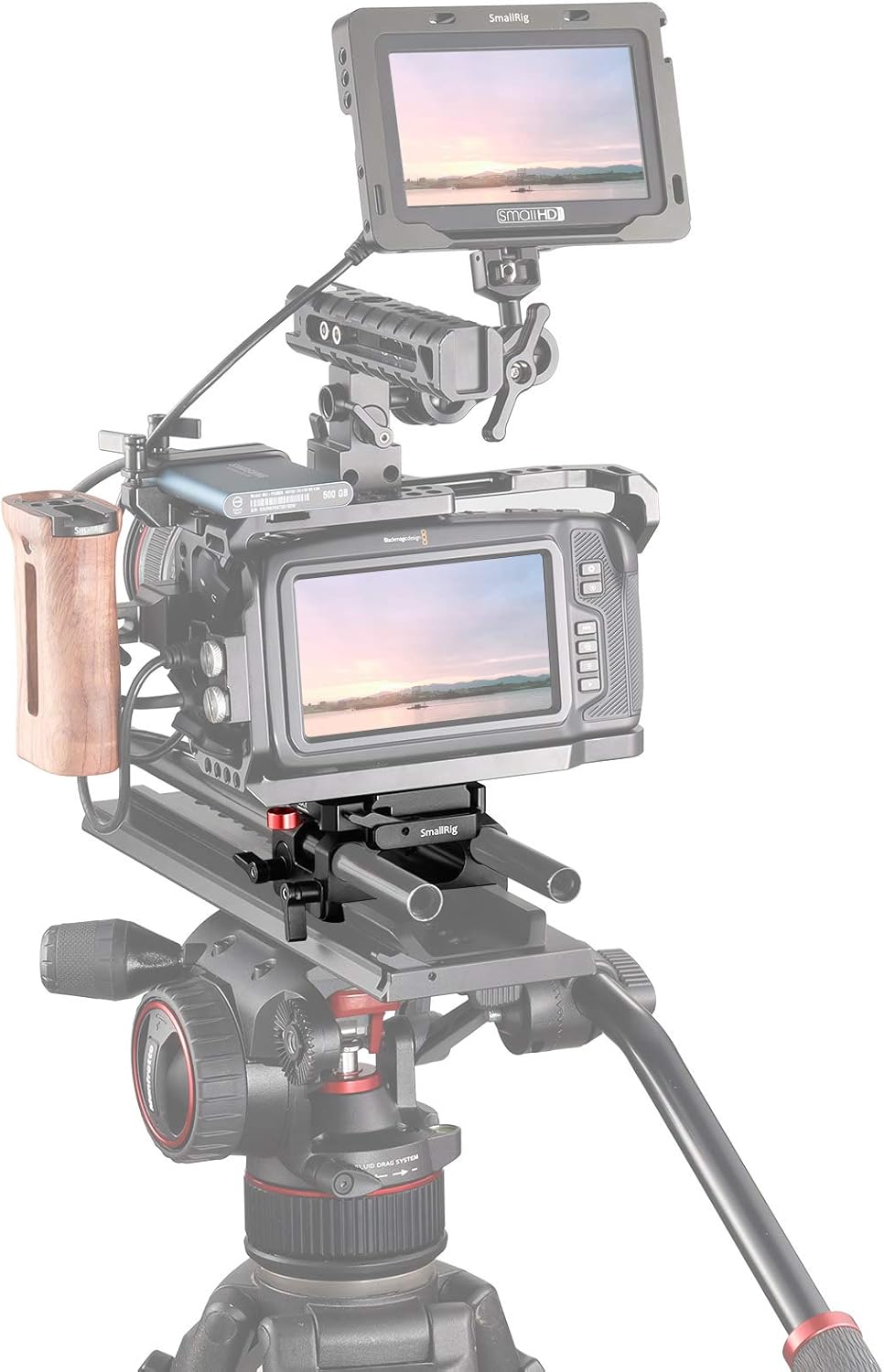 BMPCC Baseplate for Manfrotto 501PL Black Design R407
