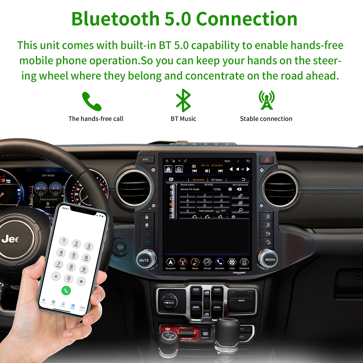 12.1 inch Touch Screen Car Radio Stereo with Apple Carplay V8884