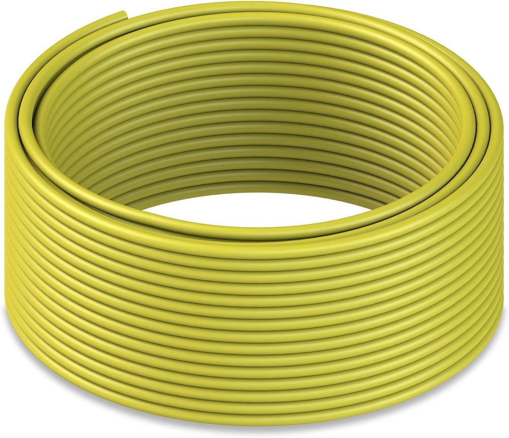 Cat8 Ethernet Cable S/FTP 22AWG Screened Solid Cable 2000MHz 40Gbps Yellow 50 Meter Bulk G35567