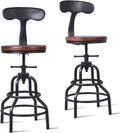 Industrial Vintage Bar Stool, 27 Inch, Set of 2 K9453