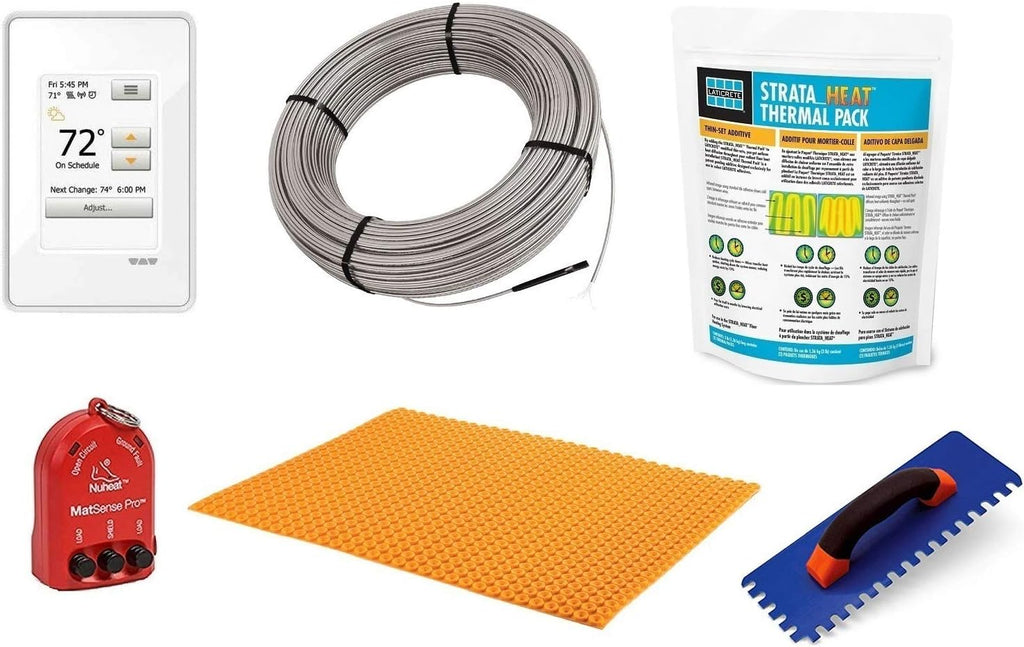 Floor Heating Kit 64 Square Feet with Thermostat A752129