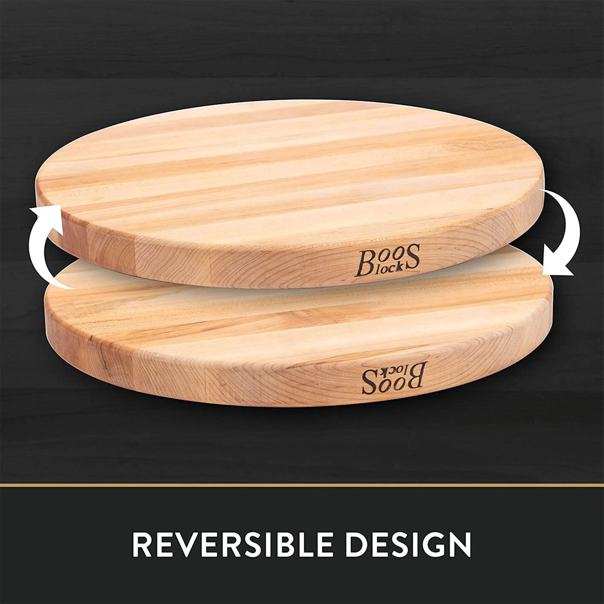 Maple Wood Round Cutting Board, 18" x 18" x 1.5" W30751