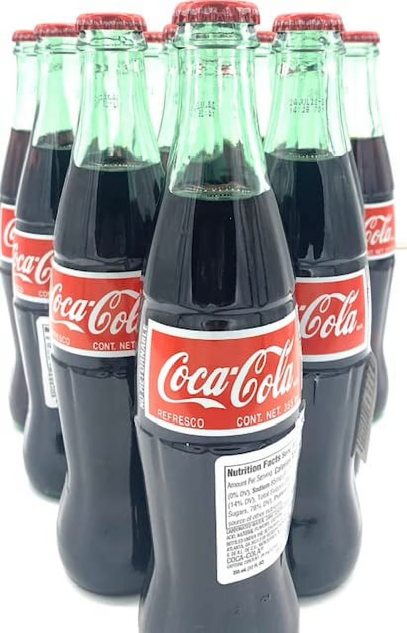 Mexican Coca Cola Glass Bottles 12 oz 10PK F9974