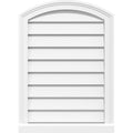 Arch Top Surface Mount PVC Gable Vent with Brickmould K792348
