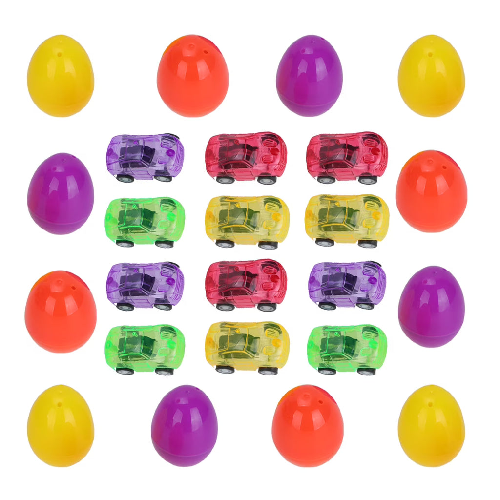 12 Set Easter Surprise Egg and Car Toy D55584